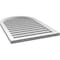 Ekena Millwork Round Top Surface Mount PVC Gable Vent: Functional, w/ 2"W x 1-1/2"P Brickmould Frame, 24"W x 36"H GVPRT24X3602SF - alternate 5